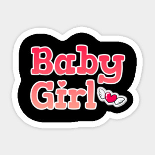 Baby Girl <3 Cute Gift Sticker
