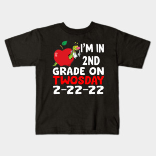 I'm in 2nd Grade on Twosday 2-22-22 Kids T-Shirt