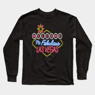 Las Vegas Neon Sign Long Sleeve T-Shirt