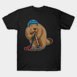 Beaver Ice hockey Ice hockey stick T-Shirt