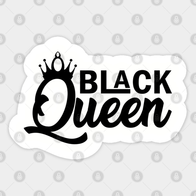Black Queen, Black History Month Sticker by UrbanLifeApparel