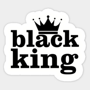 Black King, Black History Month Sticker