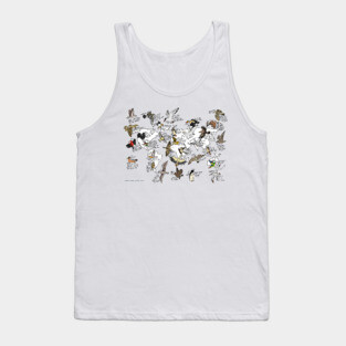 Bird migration map Tank Top