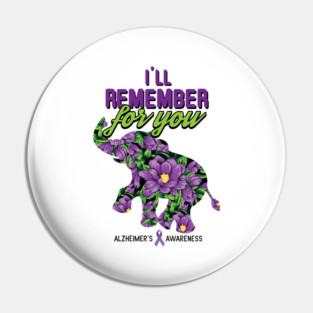 Remember For You Alzheimer Alzheimer's Awareness Pin