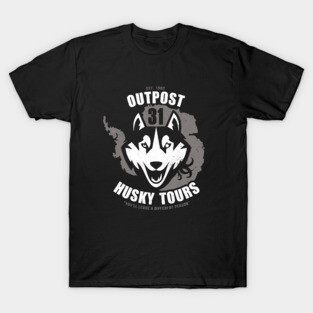 Husky Dog: Outpost 31 Tours T-Shirt