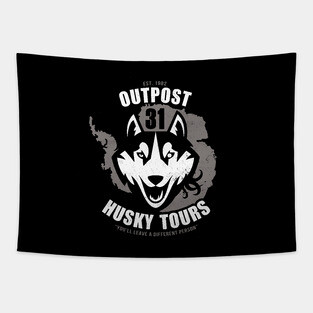 Husky Dog: Outpost 31 Tours Tapestry