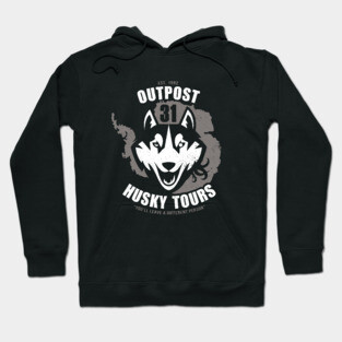 Husky Dog: Outpost 31 Tours Hoodie