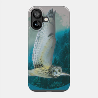 Winter Solstice Blessings, Flying Owl Phone Case