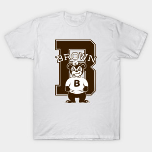 Vintage Bruno the Bear mascot for Brown T-Shirt