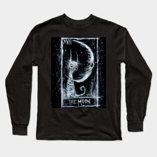 The Moon tarot card art by Gus Fink Long Sleeve T-Shirt