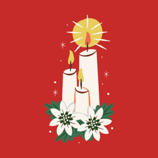 Classic Christmas Candles T-Shirt