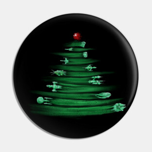 Holiday Sci-Flyers Pin