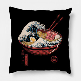 Great Ramen Wave Pillow