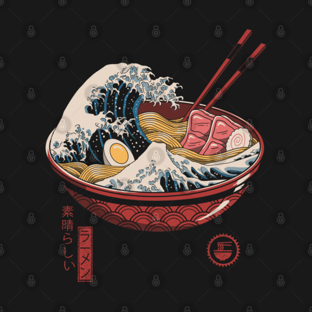 Great Ramen Wave by Meowster Catana by Vincent Trinidad Art 