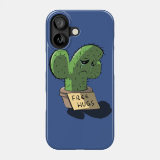 Free Hugs Sad Cactus Phone Case