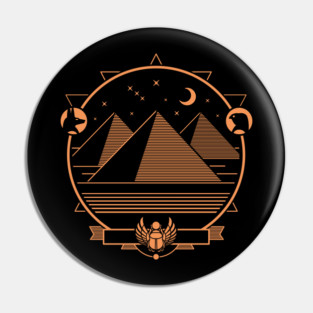 Ancient Egypt Pyramid Emblem Pin