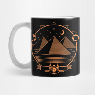 Ancient Egypt Pyramid Emblem Mug
