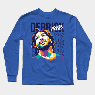Derrick Rose on WPAP art 2 Long Sleeve T-Shirt