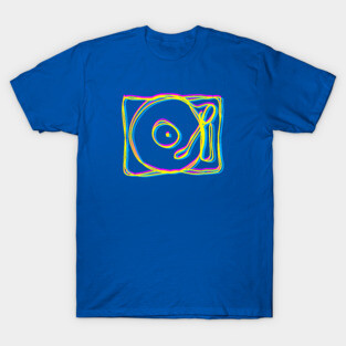 Record Player LineArt T-Shirt