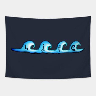 Life in Waves Tapestry