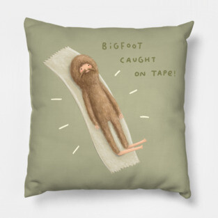 Bigfoot Caught on Tape Pillow