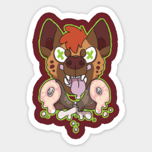 Hyena & Crossbones Sticker