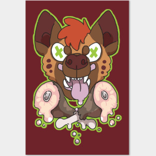 Hyena & Crossbones Posters and Art