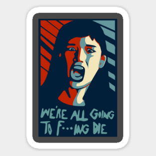 Don't look up sticker obama style Sticker