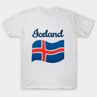 The flag of Iceland T-Shirt