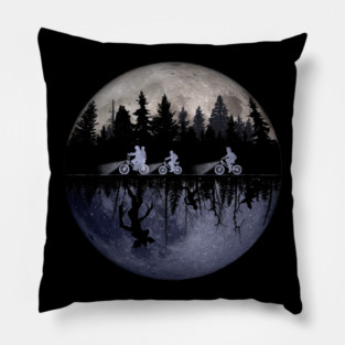 Stranger Things The Upside Down Moon Graphic Pillow