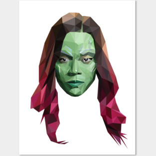 Gamora Poly Posters and Art