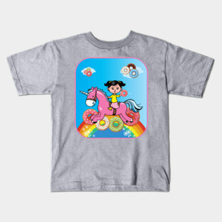 Unicorns and Donuts Kids T-Shirt