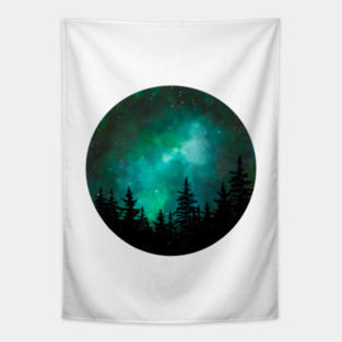 Green galaxy Tapestry