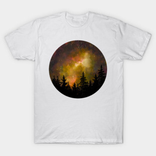 Orange galaxy T-Shirt