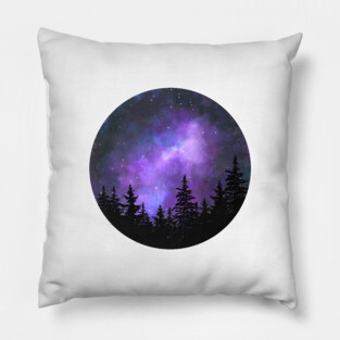 Purple galaxy Pillow