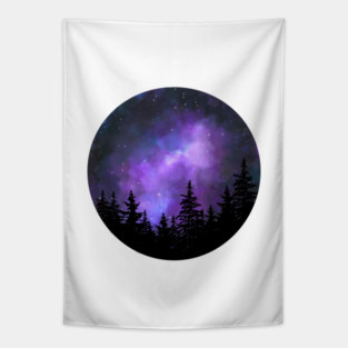 Purple galaxy Tapestry