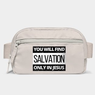 You will find salvation only in Jesus, parental advisory look alike Bag