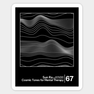 Sun Ra - Cosmic Tones / Minimal Style Graphic Artwork Design Sticker