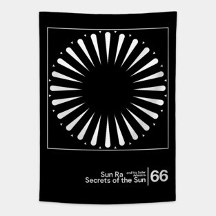Sun Ra - Secrets of the Sun / Minimal Style Graphic Artwork Design Tapestry