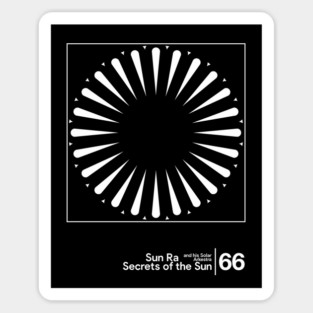 Sun Ra - Secrets of the Sun / Minimal Style Graphic Artwork Design Sticker