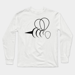 Bee Lineart Long Sleeve T-Shirt