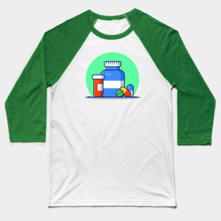 Medicine And Pills Baseball T-Shirt