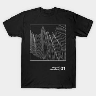 Mogwai - Sine Wave / Minimal Style Graphic Artwork T-Shirt