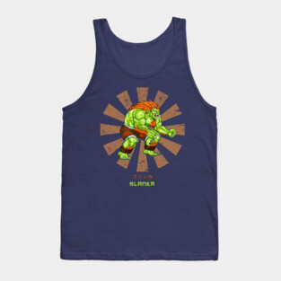 Blanka Street Fighter Retro Japanese Tank Top