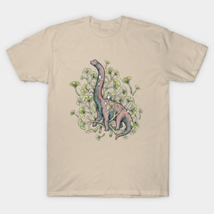 Brachio Ginkgo Botanical Dinosaur T-Shirt
