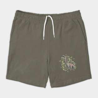 Brachio Ginkgo Botanical Dinosaur Shorts