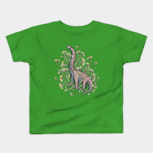 Brachio Ginkgo Botanical Dinosaur Kids T-Shirt