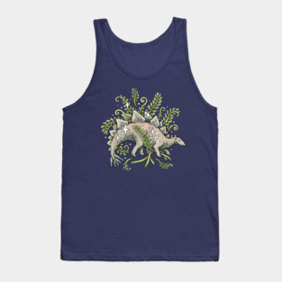 Stegosaurus + Ferns Botanical Dinosaur Tank Top