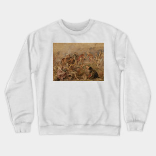 Meeting of King Ferdinand of Hungary and Cardinal-Infante Ferdinand of Spain by Peter Paul Rubens Crewneck Sweatshirt