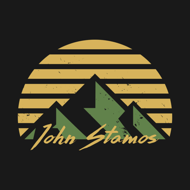 John Stamos - Retro Mountain Sunset by DankyDevito